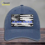 We Back The Blue Novelty License Plate Hat Tag Unconstructed Cotton / Navy