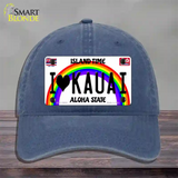 I Heart Kauai Novelty License Plate Hat Tag Unconstructed Cotton / Navy