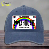 I Heart Kahoolawe Novelty License Plate Hat Tag Unconstructed Cotton / Navy