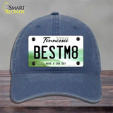 Best Mate Novelty License Plate Hat Tag Unconstructed Cotton / Navy