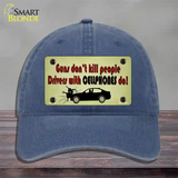 Drivers With Cellphones Do Novelty License Plate Hat Tag Unconstructed Cotton / Navy