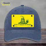 Dont Tread On Weed Novelty License Plate Hat Tag Unconstructed Cotton / Navy