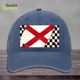 Alabama Racing Flag Novelty License Plate Hat Tag Unconstructed Cotton / Navy