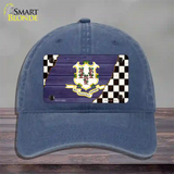 Connecticut Racing Flag Novelty License Plate Hat Tag Unconstructed Cotton / Navy