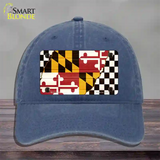 Maryland Racing Flag Novelty License Plate Hat Tag Unconstructed Cotton / Navy