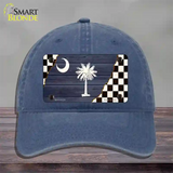 South Carolina Racing Flag Novelty License Plate Hat Tag Unconstructed Cotton / Navy