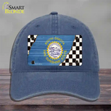 South Dakota Racing Flag Novelty License Plate Hat Tag Unconstructed Cotton / Navy