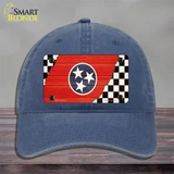 Tennessee Racing Flag Novelty License Plate Hat Tag Unconstructed Cotton / Navy