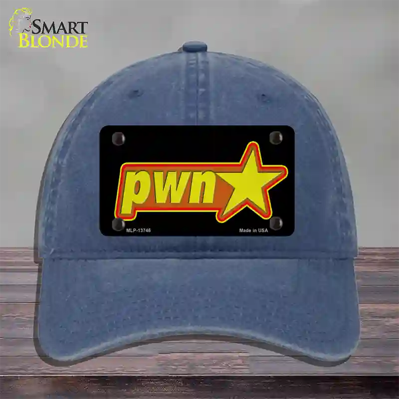 Pawn Star Novelty License Plate Hat Tag Unconstructed Cotton / Navy