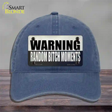 Random Bitch Moment Novelty License Plate Hat Tag Unconstructed Cotton / Navy