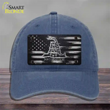 Dont Tread On Me Distressed Flag Novelty License Plate Hat Unconstructed Cotton / Navy