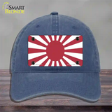 Rising Sun Japan Novelty License Plate Hat Tag Unconstructed Cotton / Navy