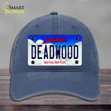 Deadwood South Dakota Novelty License Plate Hat Tag Unconstructed Cotton / Navy