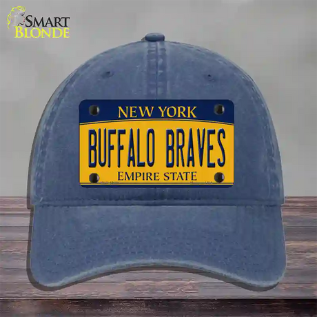 Buffalo Braves New York Novelty License Plate Hat Tag Unconstructed Cotton / Navy