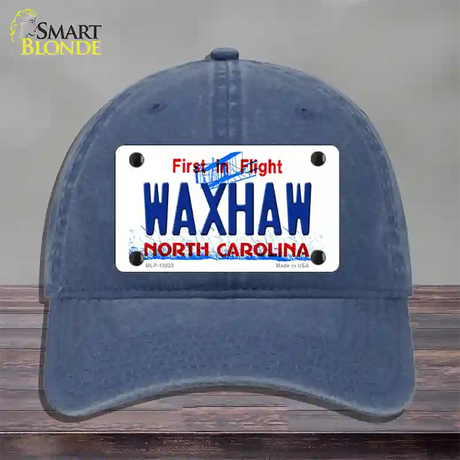 Waxhaw North Carolina Novelty License Plate Hat Tag Unconstructed Cotton / Navy