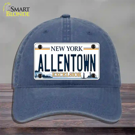 Allentown Excelsior New York Novelty License Plate Hat Tag Unconstructed Cotton / Navy