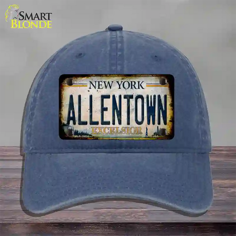 Allentown Excelsior New York Rusty Novelty License Plate Hat Tag Unconstructed Cotton / Navy