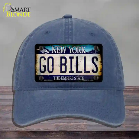 Go Bills New York Rusty Novelty License Plate Hat Tag Unconstructed Cotton / Navy