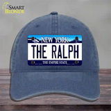 The Ralph NY Blue Novelty License Plate Hat Tag Unconstructed Cotton / Navy