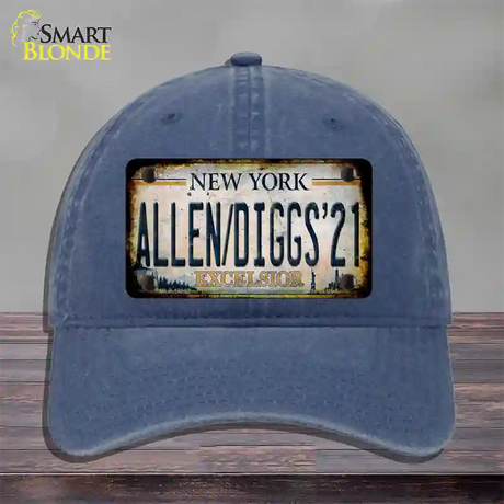 Allen Diggs 21 NY Excelsior Rusty Novelty License Plate Hat Tag Unconstructed Cotton / Navy