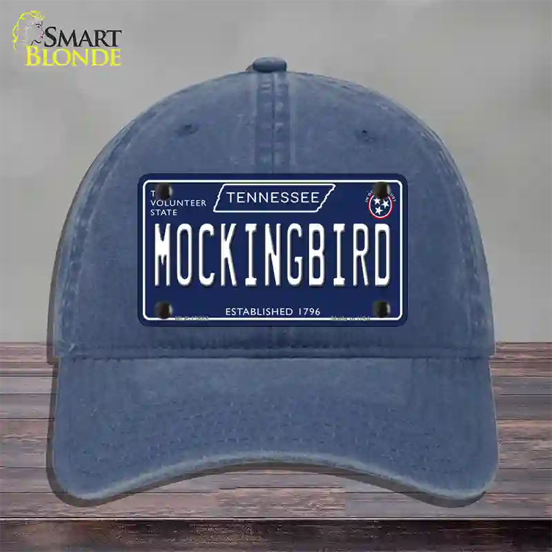 Mockingbird Tennessee Blue Novelty License Plate Hat Tag Unconstructed Cotton / Navy