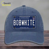 Bob White Tennessee Blue Novelty License Plate Hat Tag Unconstructed Cotton / Navy