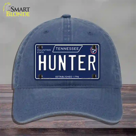 Hunter Tennessee Blue Novelty License Plate Hat Tag Unconstructed Cotton / Navy