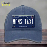 Moms Taxi Tennessee Blue Novelty License Plate Hat Tag Unconstructed Cotton / Navy