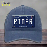 Rider Tennessee Blue Novelty License Plate Hat Tag Unconstructed Cotton / Navy