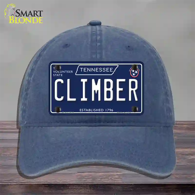 Climber Tennessee Blue Novelty License Plate Hat Tag Unconstructed Cotton / Navy