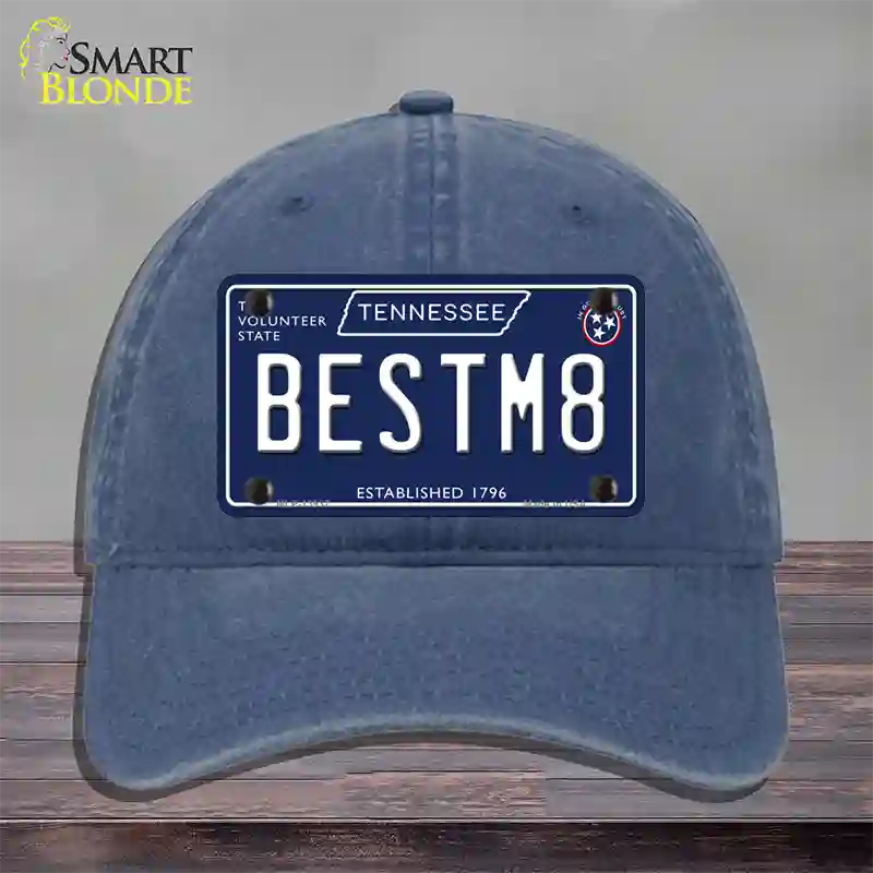 Best M8 Tennessee Blue Novelty License Plate Hat Tag Unconstructed Cotton / Navy