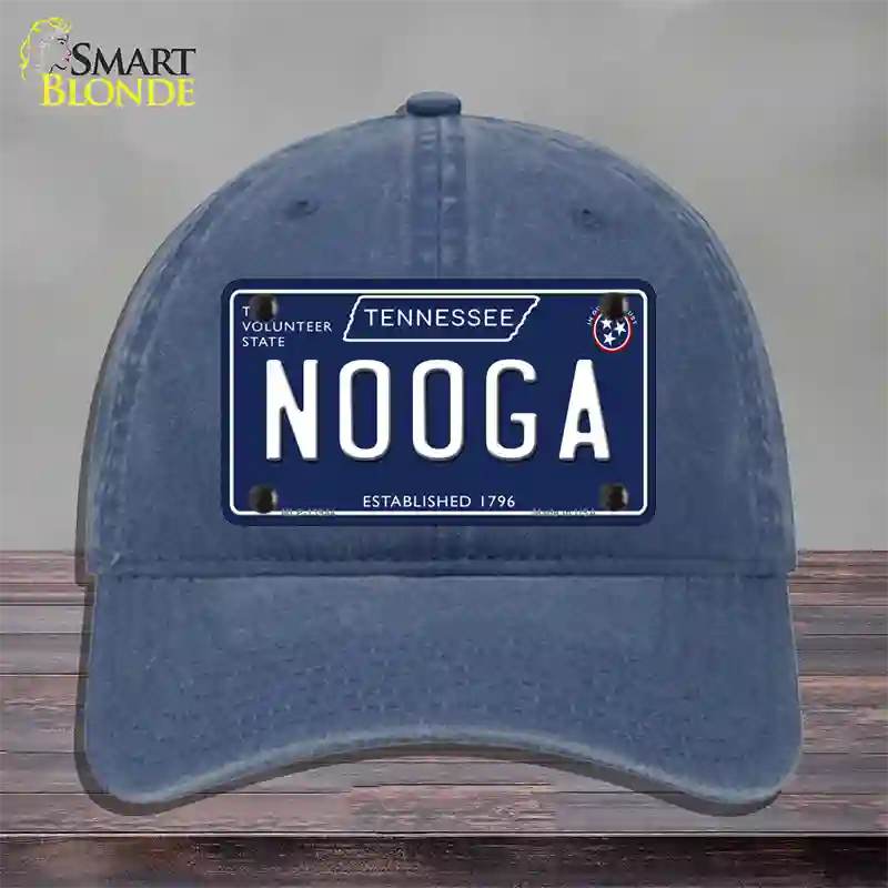 Nooga Tennessee Blue Novelty License Plate Hat Tag Unconstructed Cotton / Navy