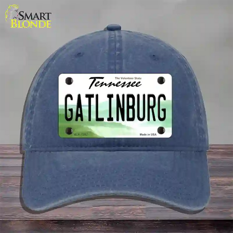 Gatlinburg Tennessee Novelty License Plate Hat Tag Unconstructed Cotton / Navy