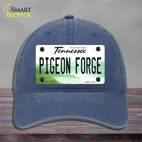 Pigeon Forge Tennessee Novelty License Plate Hat Tag Unconstructed Cotton / Navy