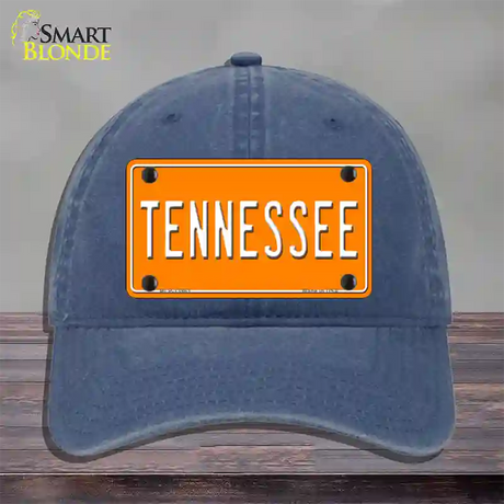 Tennessee Orange Novelty License Plate Hat Tag Unconstructed Cotton / Navy