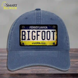 Bigfoot Pennsylvania Novelty License Plate Hat Tag Unconstructed Cotton / Navy