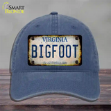 Bigfoot Virginia Novelty License Plate Hat Tag Unconstructed Cotton / Navy