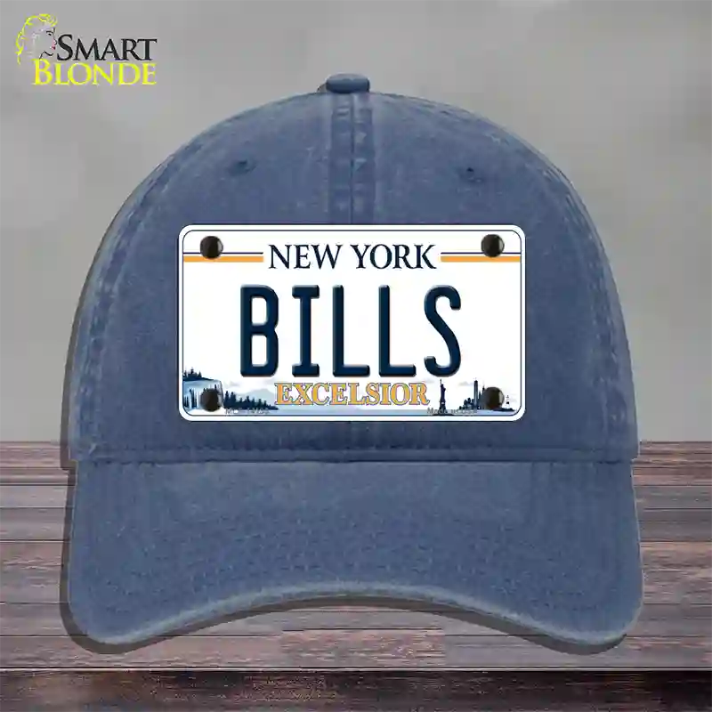 Bills New York Excelsior Novelty License Plate Hat Unconstructed Cotton / Navy