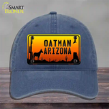 Oatman Arizona Scenic Background Novelty License Plate Hat Unconstructed Cotton / Navy