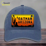 Oatman Flag Arizona Scenic Background Novelty License Plate Hat Unconstructed Cotton / Navy