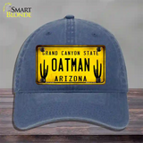 Arizona Oatman Yellow Novelty License Plate Hat Unconstructed Cotton / Navy