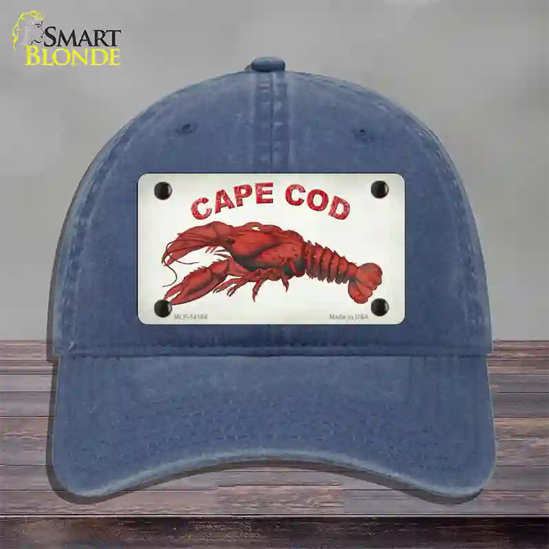 Cape Cod Lobster Novelty License Plate Hat Unconstructed Cotton / Navy