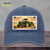 Tractor Sunset Novelty License Plate Hat HAT-MLP-14508