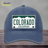 Colorado State Novelty License Plate Hat Unconstructed Cotton / Navy