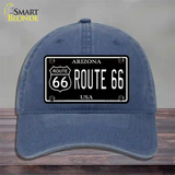 Route 66 Arizona Black Novelty License Plate Hat Unconstructed Cotton / Navy