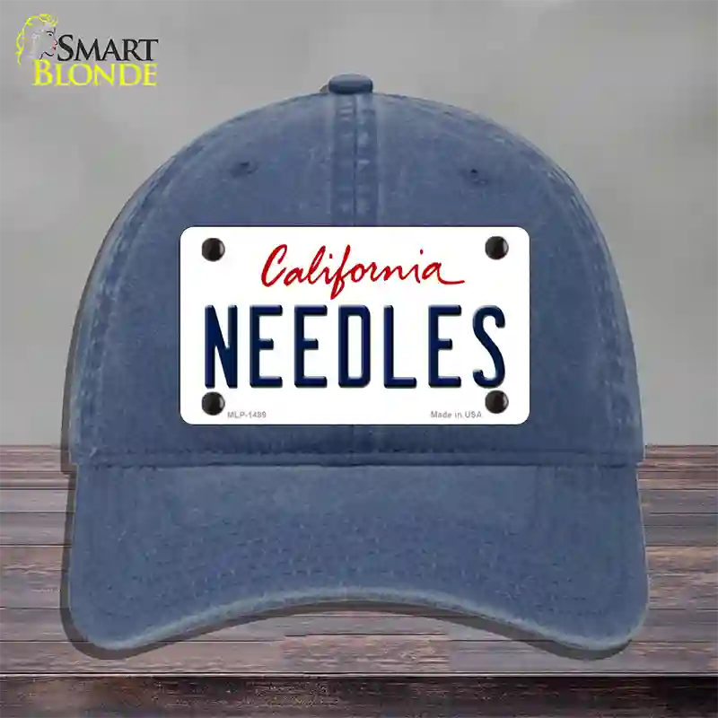 Needles California Novelty License Plate Hat Unconstructed Cotton / Navy