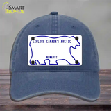 Nunavut Novelty License Plate Hat Unconstructed Cotton / Navy