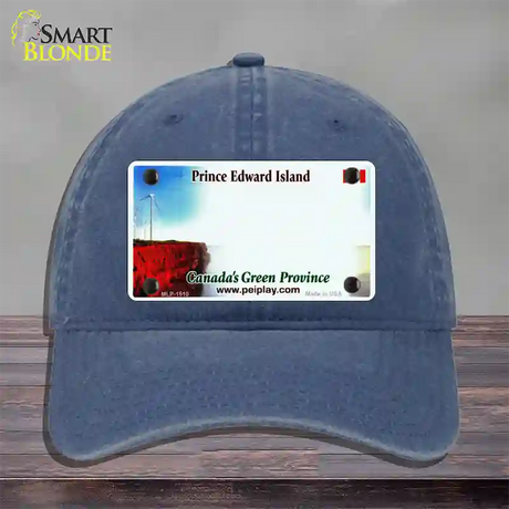 Prince Edward Island Novelty License Plate Hat Unconstructed Cotton / Navy