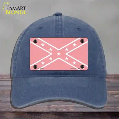 Pink Rebel Novelty License Plate Hat Unconstructed Cotton / Navy