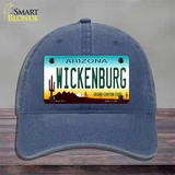 Wickenburg Arizona Novelty License Plate Hat Unconstructed Cotton / Navy